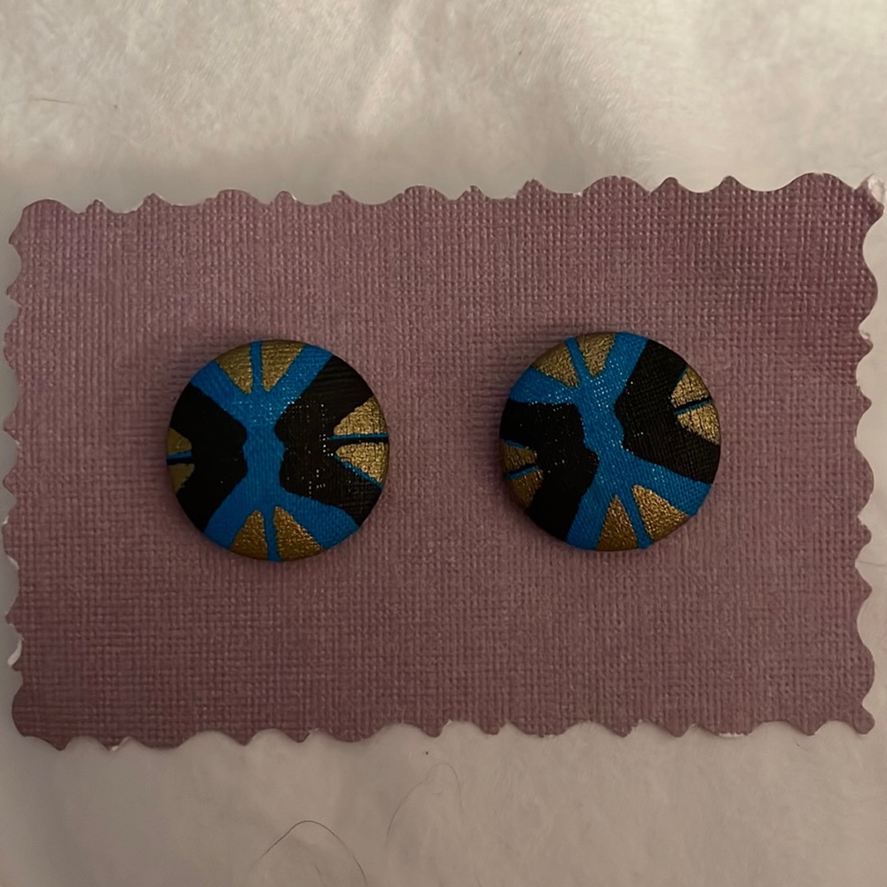 New Cloth Stud Earrings